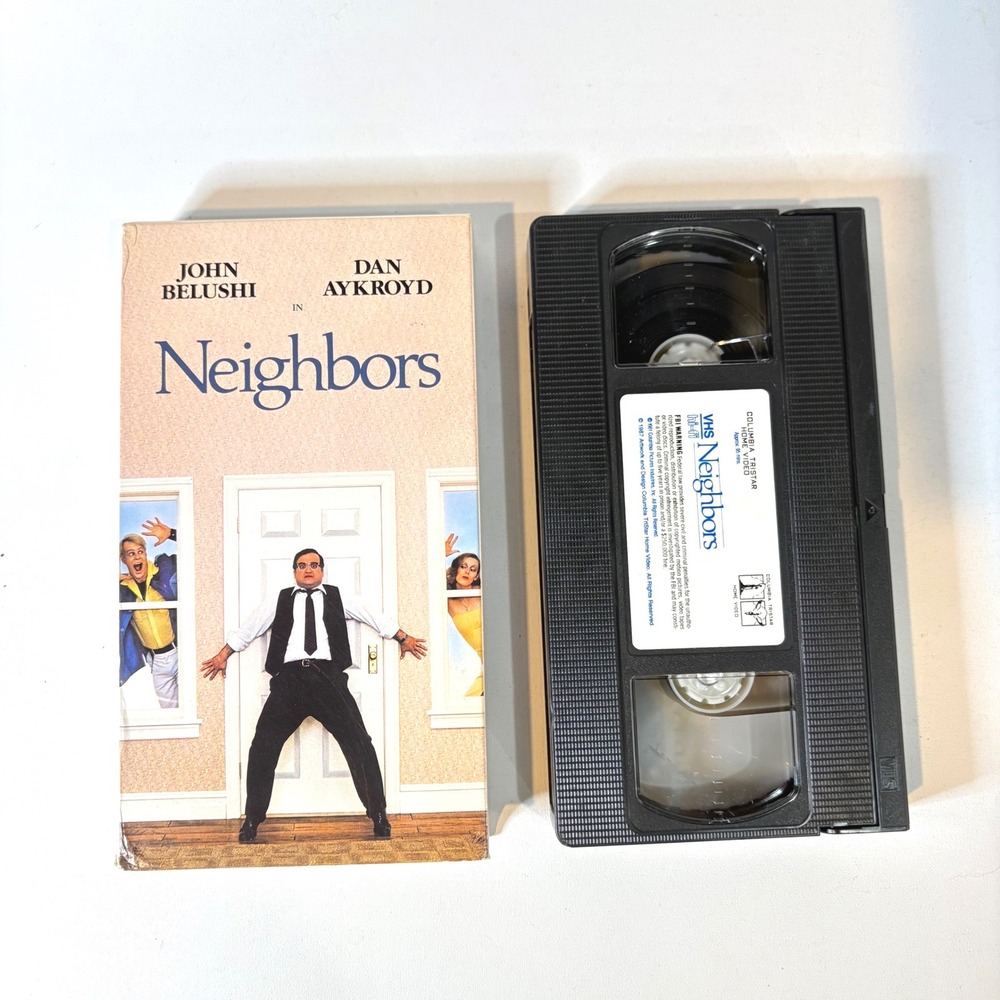 Neighbors VHS John Belushi Dan Aykroyd Columbia Tristar Home Video 1981 Comedy